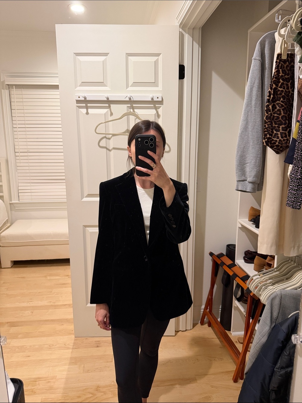 Ralph Lauren Classic Black Velvet Blazer - Women's Jacket